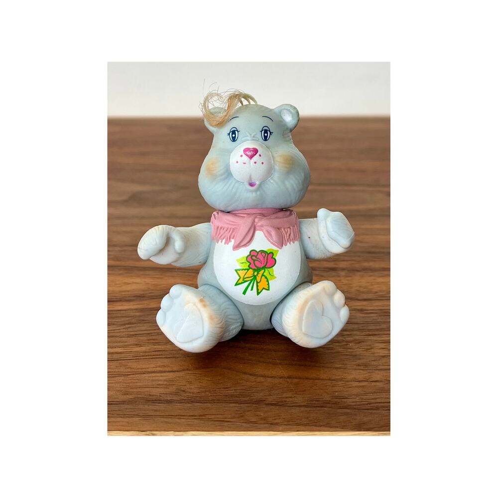 Vintage Care Bear PVC Posable Figure Hong Kong 1983 Grams